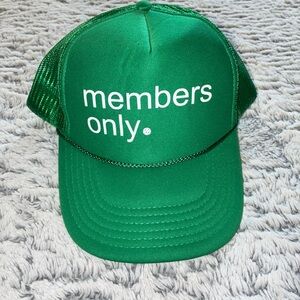 Green Members Only Trucker Hat